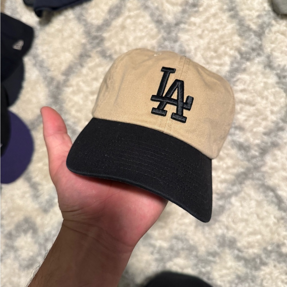 LA strapback hat